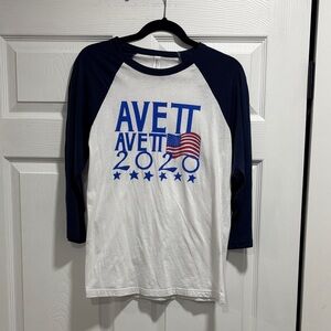 Bella Canvas Kids Long Sleeve Tee - Navy and White